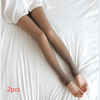 Translucent Leggings Fleece Lined Tights Winter Tights Drappery