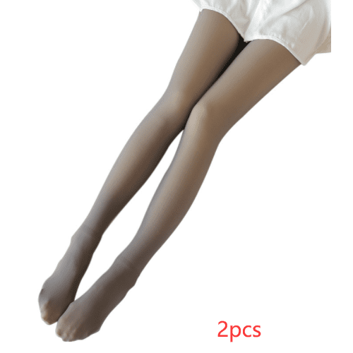 Translucent Leggings Fleece Lined Tights Winter Tights Drappery